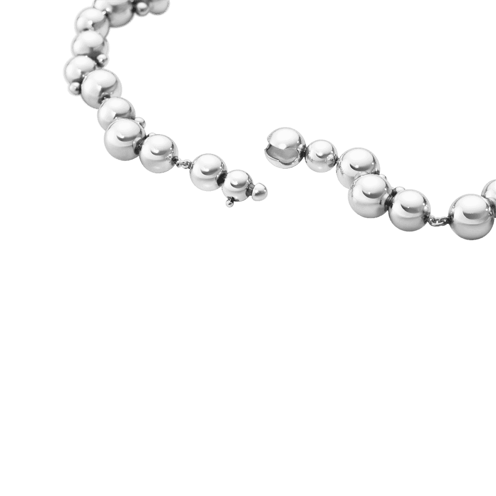 Moonlight Grapes Silver Necklace