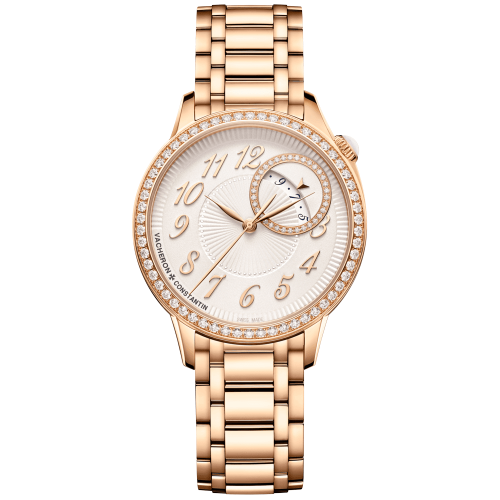 Egerie 18ct Pink Gold Diamond Bezel Bracelet Watch
