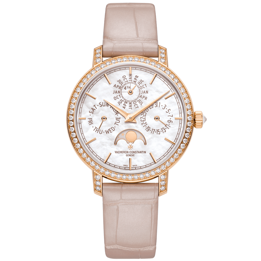 Traditionnelle Perpetual Calendar Ultra-Thin Ladies Strap Watch