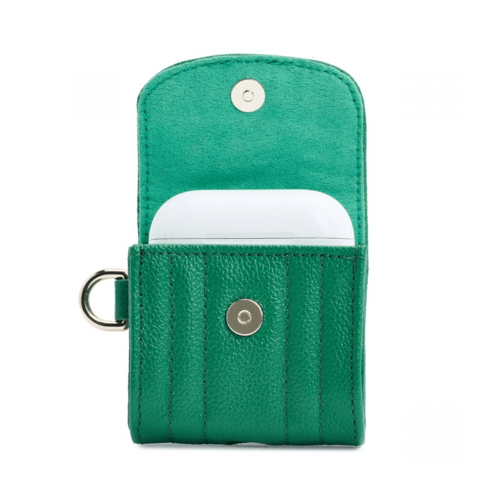 Mimi Forest Green Earpods Case with Wristlet