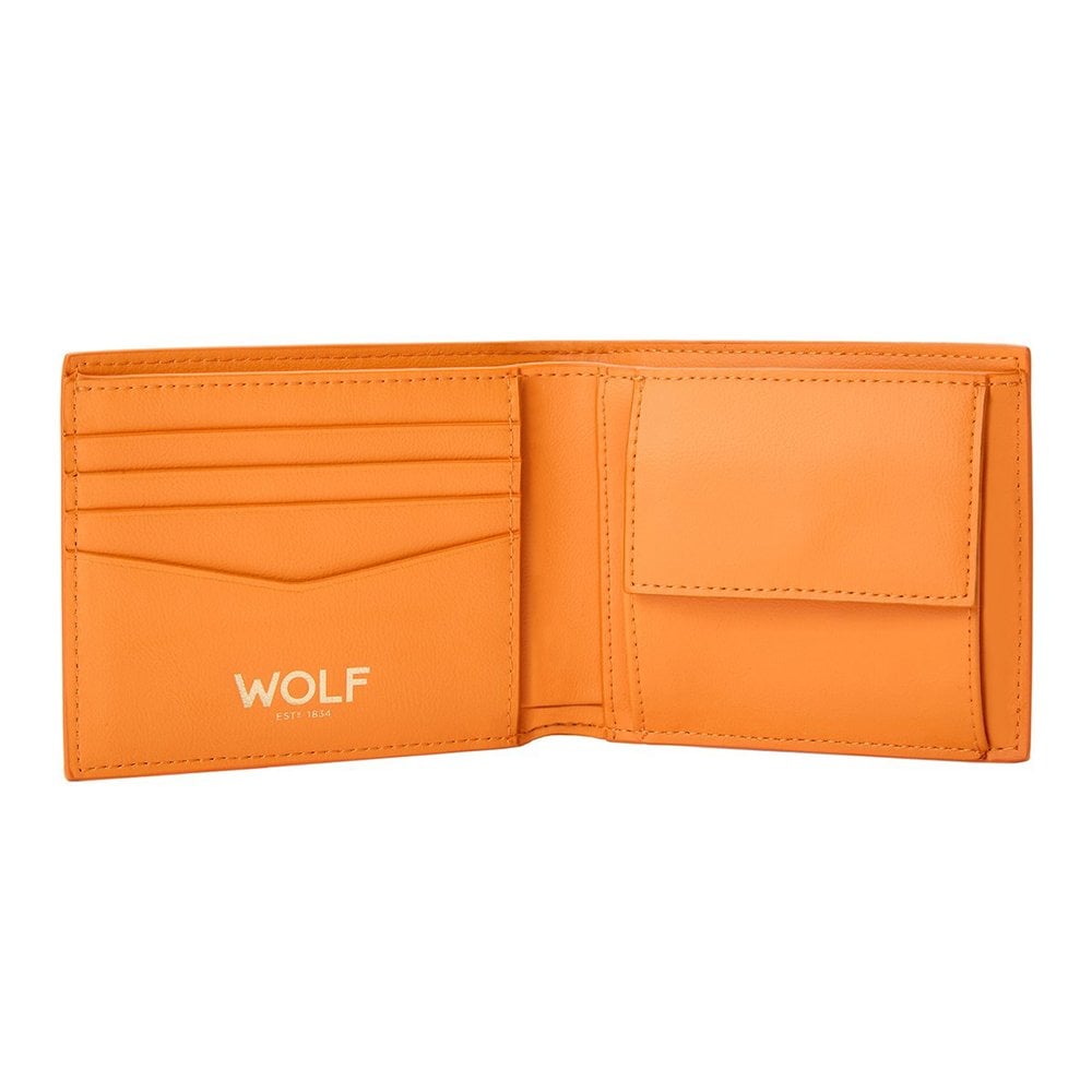 Signature Billfold And Coin Orange Recycled Wallet