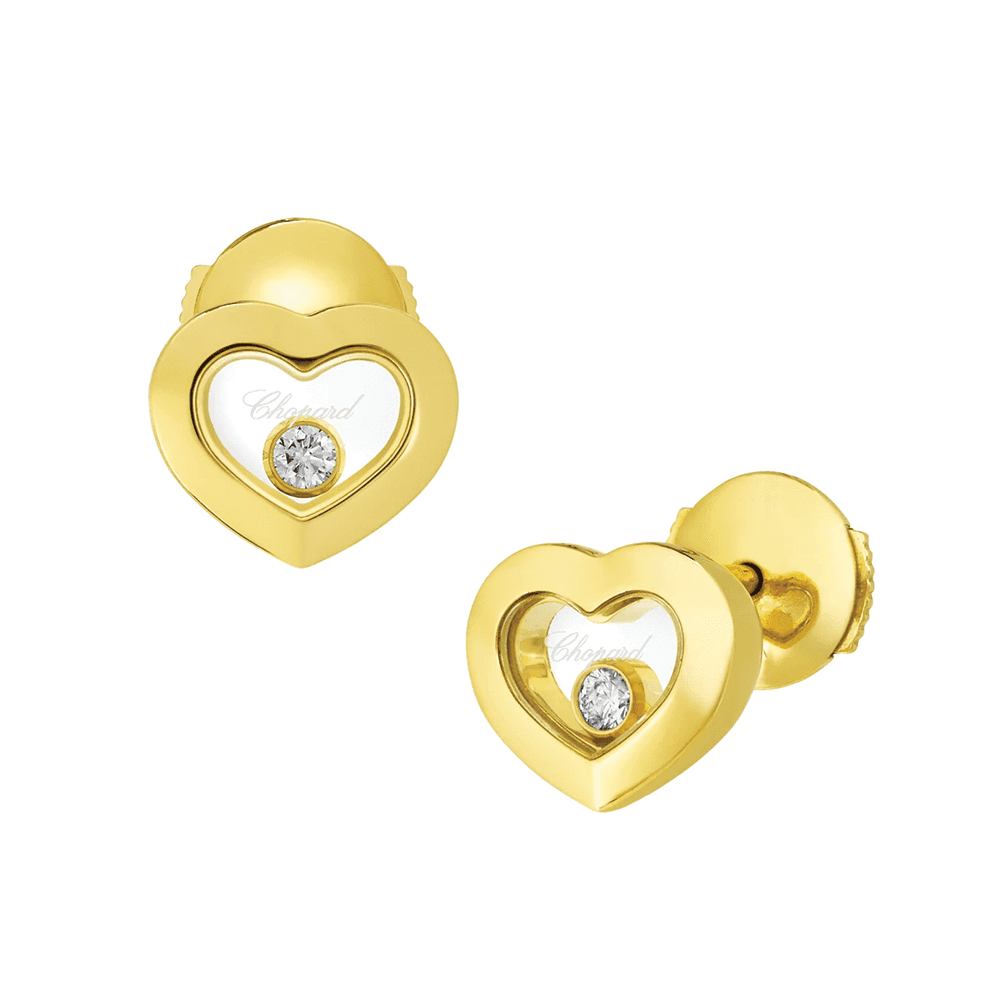 Happy Diamonds Icons 18ct Yellow Gold Heart Earrings