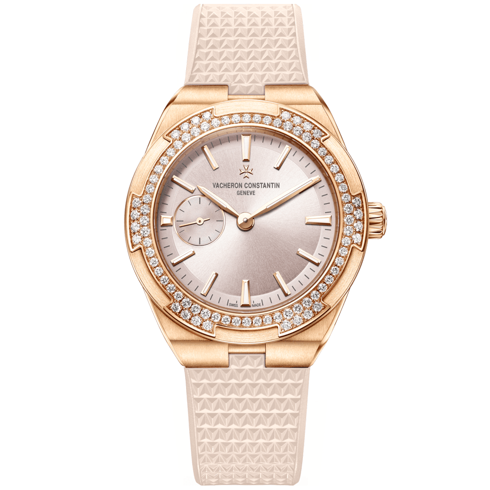 Overseas 37mm Automatic 18ct Pink Gold Strap Watch
