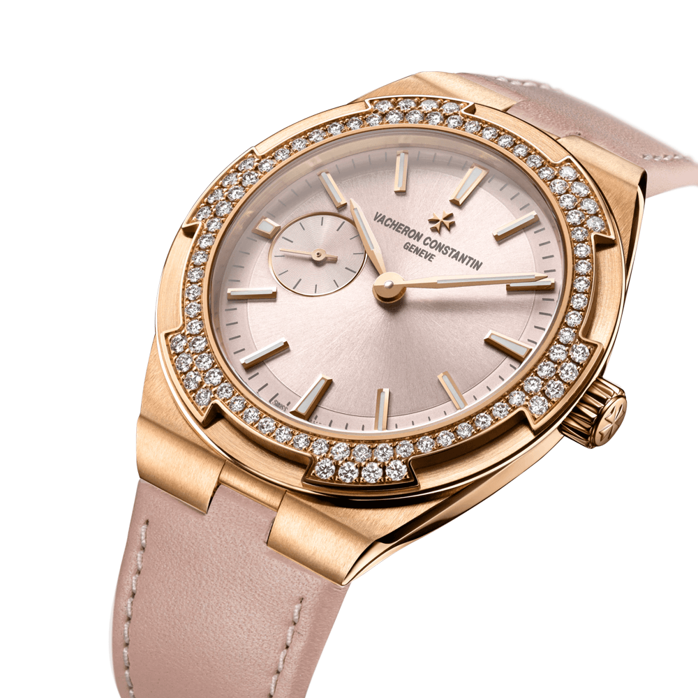 Overseas 37mm Automatic 18ct Pink Gold Strap Watch