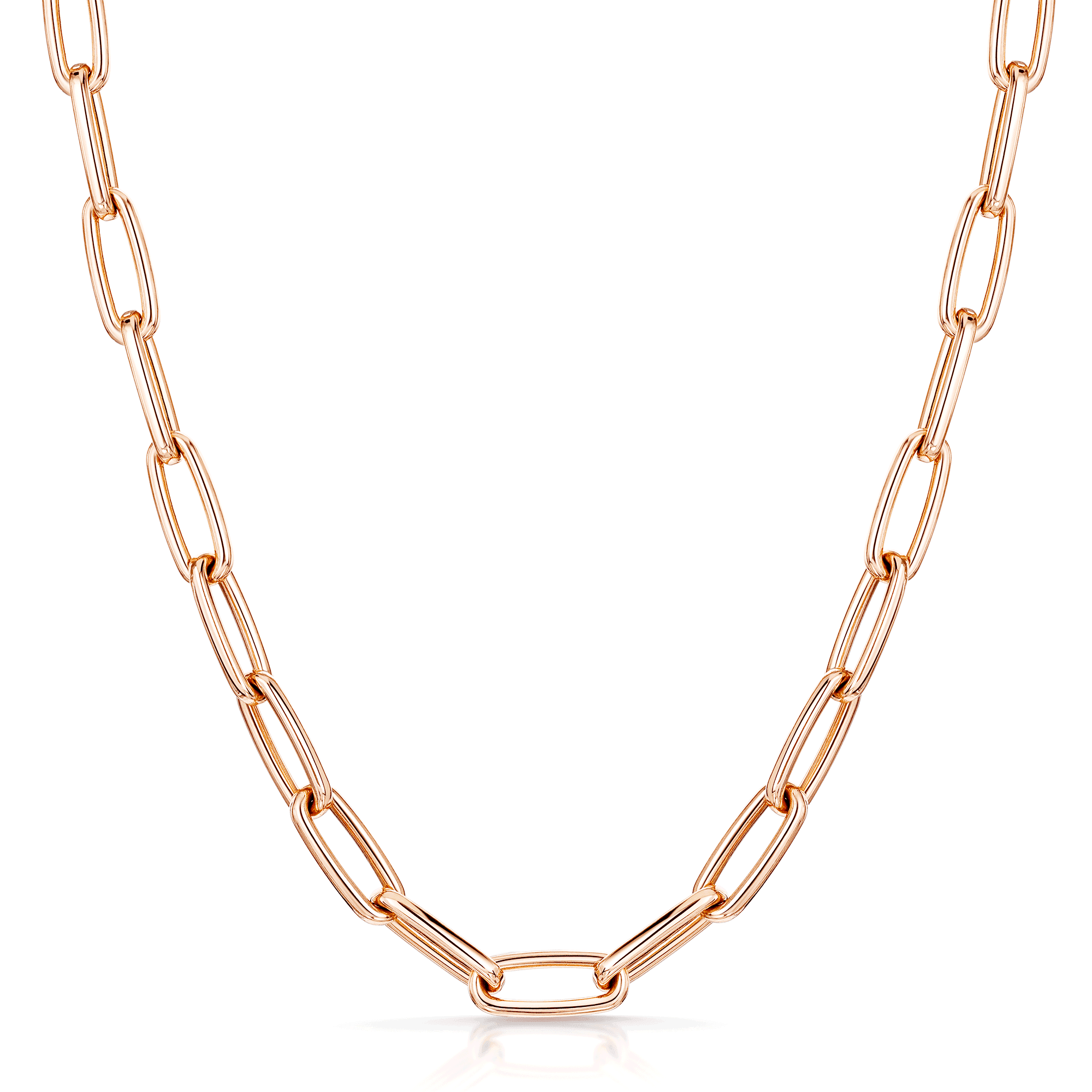 18ct Rose Gold Laguna Collection Open Link Necklace