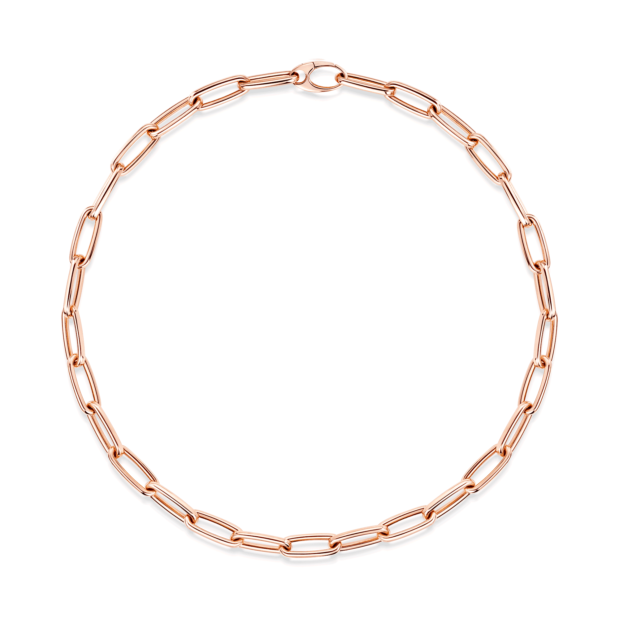 18ct Rose Gold Laguna Collection Open Link Necklace