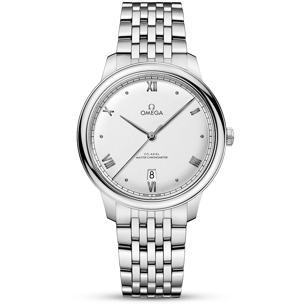 De Ville Prestige 40mm Silver Dial Men's Automatic Bracelet Watch