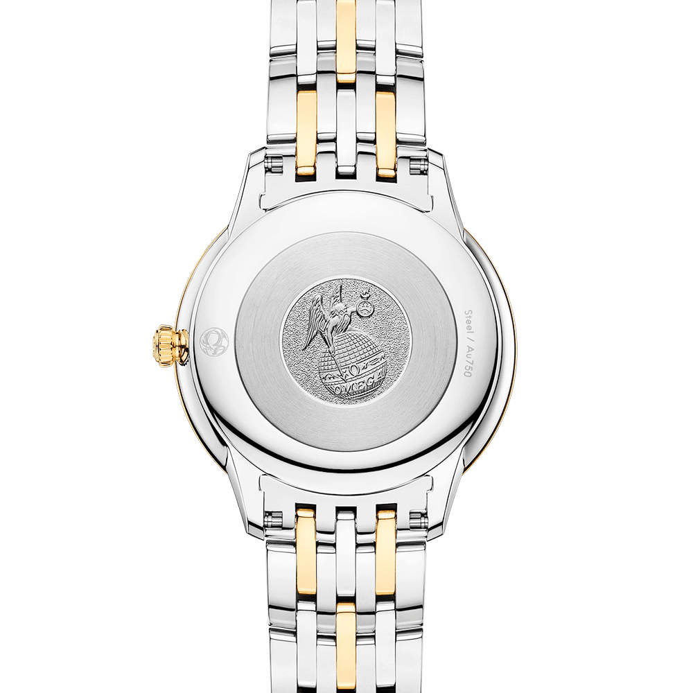 De Ville Prestige 30mm Two-Tone Silver Dial Ladies Bracelet Watch