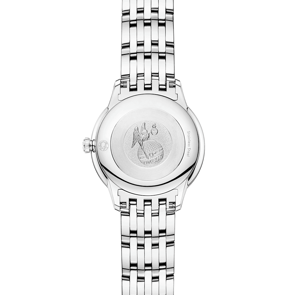 De Ville Prestige 27.5mm White Mother of Pearl Dial Bracelet Watch