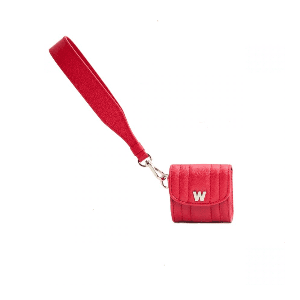 Mimi Red Earpods Case With Wristlet