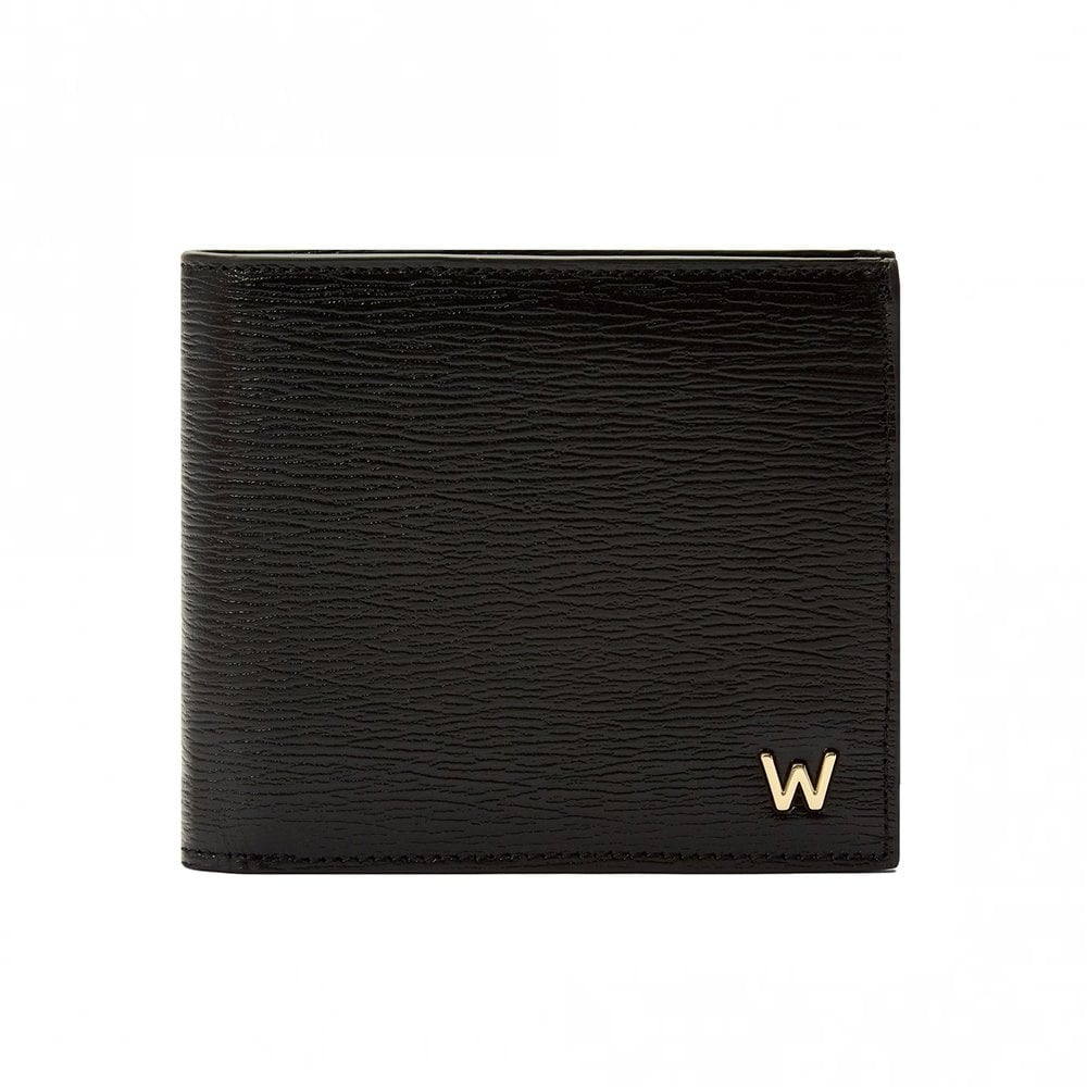 W Collection Billfold Black Leather Wallet