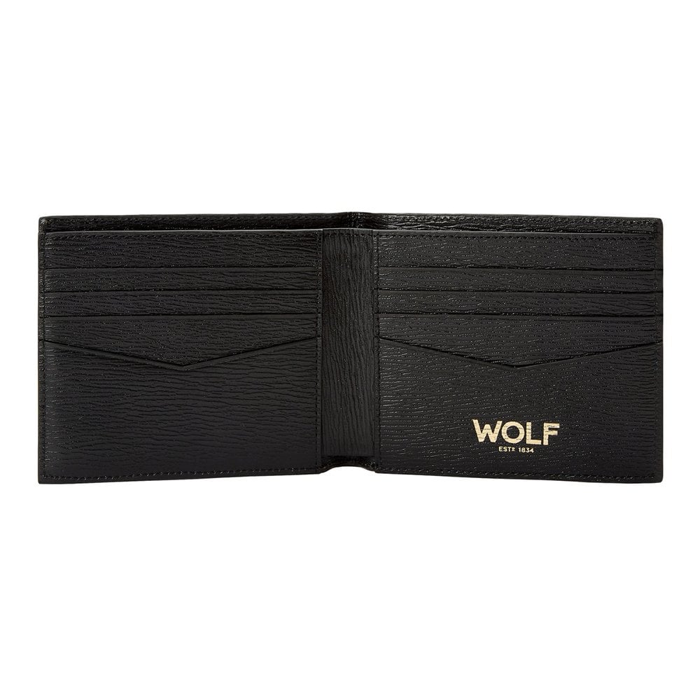 W Collection Billfold Black Leather Wallet