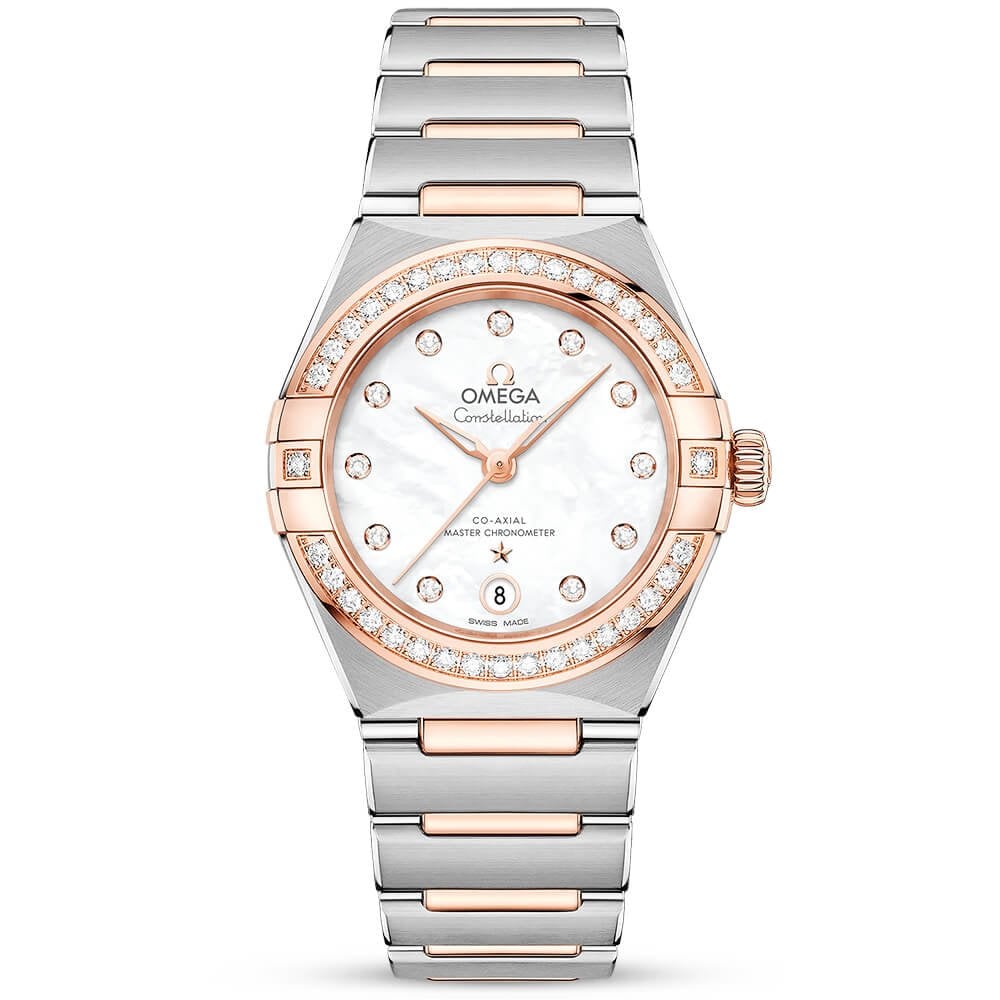 Constellation 29mm Two-Tone Diamond Dial and Bezel Ladies Automatic Watch