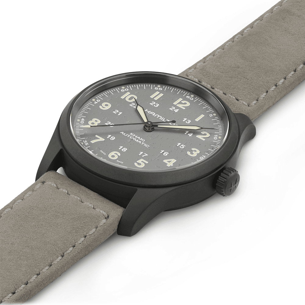 Khaki Field 38mm Titanium Automatic Strap Watch