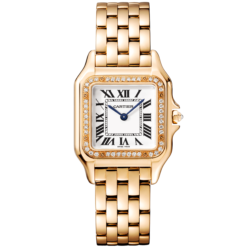 Panthère de Cartier Medium 18ct Rose Gold Diamond Set Watch