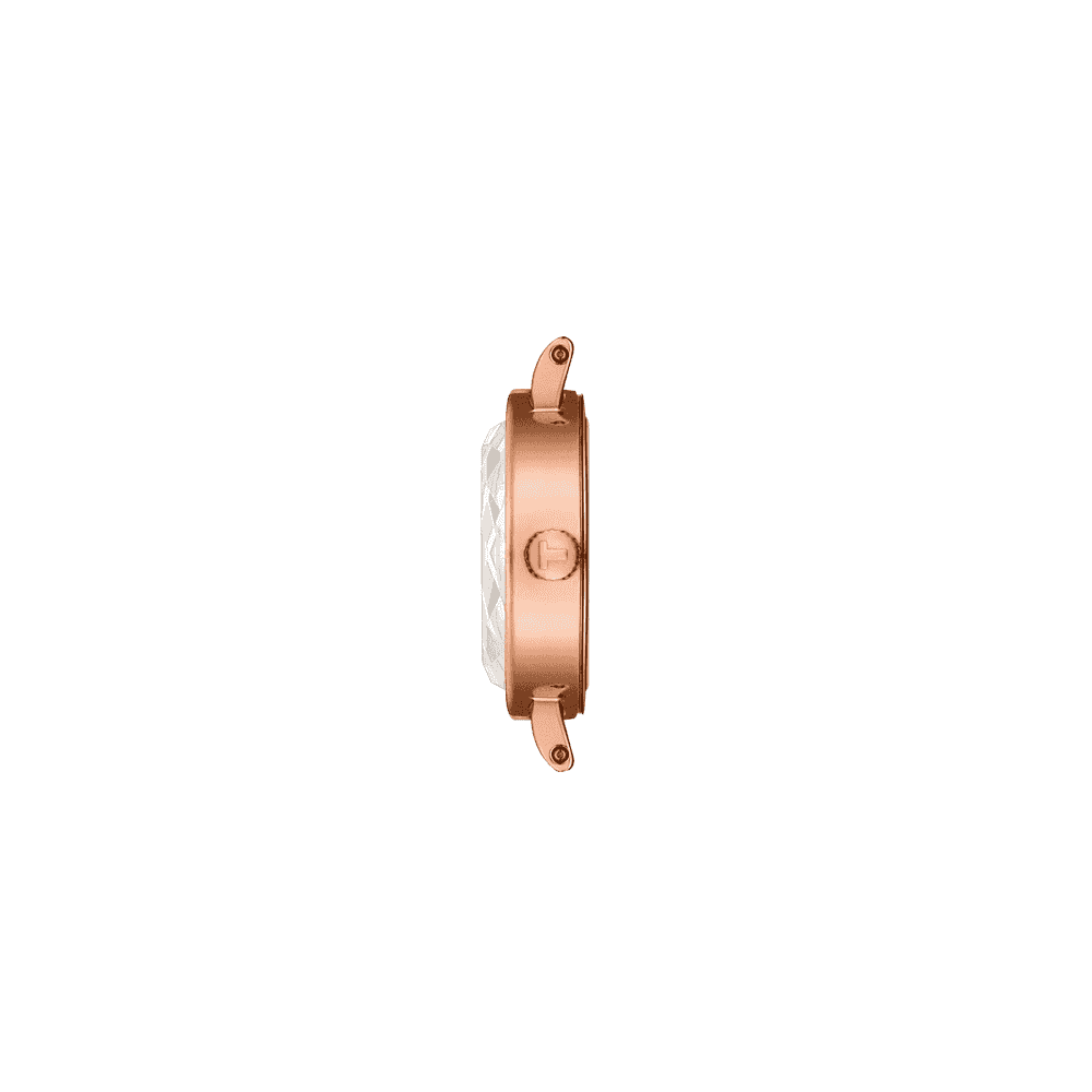 Lovely Round Ladies Rose Gold PVD Bracelet Watch